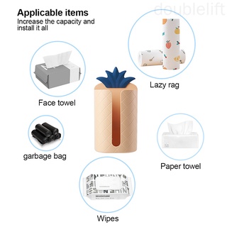 Tissue Storage Box Wall Mounted Tissue Case Plastic Vertical Paper Towel Container Organizer doublelift store (6)