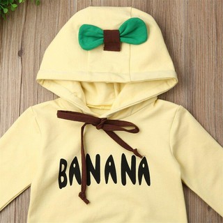 Newborn Kid Baby Girl Boy Cute Banana Outfit Jumpsuit Bodysuit Romper Clothes mked (3)