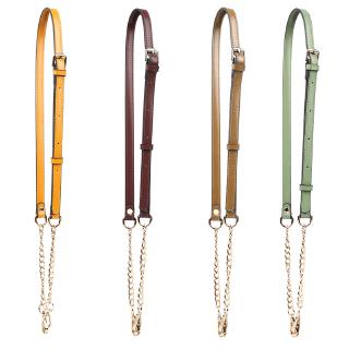 Adjustable chain shoulder strap Crossbody bag chain Multi-color optional Leather + chain Fashion