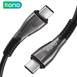 llano 5A 100W 4K/60HZ USB Type C To Type C Fast Charge Data Cable USB C 3.1 Gen 2 10Gbps 4K Video Compatible for Macbook Nintendo Switch