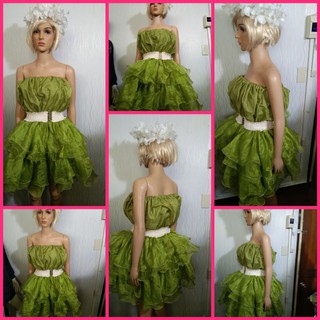 Tinkerbell costume with belt and heddress