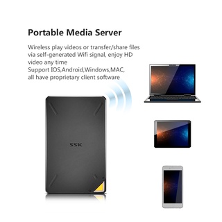 SSK 2TB Portable NAS External Wireless Hard Drive with Own Wi-Fi Hotspot Personal Cloud Smart Storage Support Auto-Backup (6)