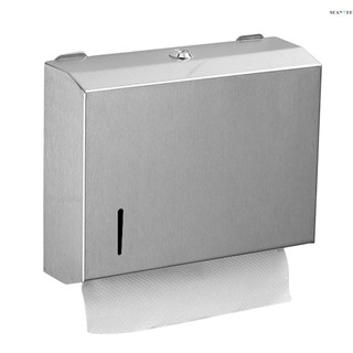 [seayee]Paper Towel Dispenser Wall Mounted Drilling Paper Towel Holder Dispenser Stainless Steel Bathroom Toilet Tissue Dispenser Kitchen Paper Towel Dispenser with 2 Keys