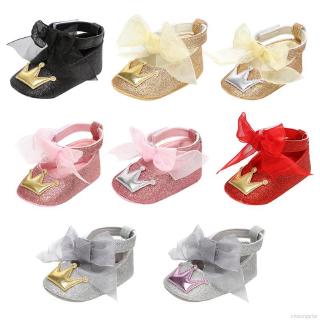 Baby Girl Breathable Crown Pattern Anti-Slip Shoes Princess Sneakers