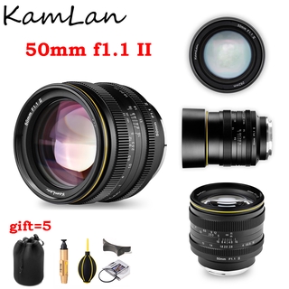 Kamlan 50Mm F1.1 Ii Aps-C Large Aperture Manual Focus Lens