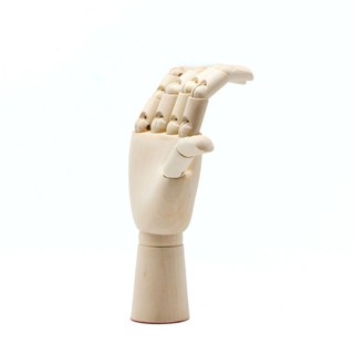 Right Hand Wooden Model Sketching Drawing Jointed Movable Fingers Mannequin
