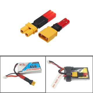 In stock 2S 7.4V Lipo Battery Adapter Connector XT30 to JST Male