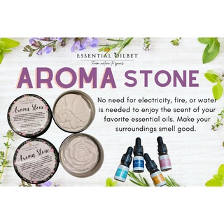 Aroma Stone (Passive Diffuser) infused with essential oils and with 5ml essential oils for free