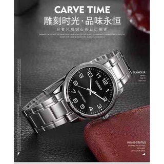 Watches◎◑CASIO stainless steel sliver couple watch gift #CA07CPCHP