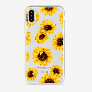 Sunflower clear soft case for iPhone 5 5s se 6 6 Plus 7 8 x