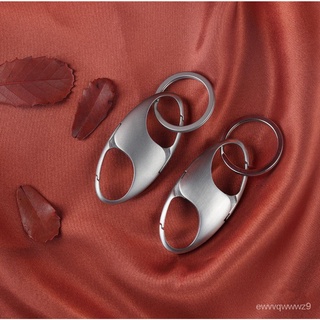 304 stainless steel luxury hook men women key chain Car keychain Creative Shape Key Ring Holder Bag