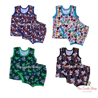 Character Sando Short Terno For Boy Infant 1 - 2 Years old