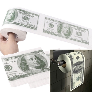 Fast shipping 1PC Funny One Hundred Dollar Bill Toilet Roll Paper Money Roll $100 Novel Gift HLG (2)