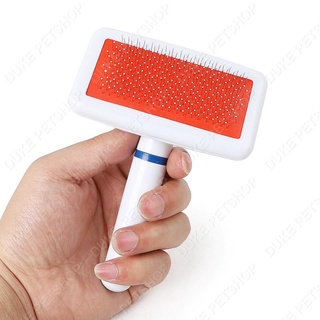 PET DRESSDOG TIE◙Pet Red Puppy Cat Hair Grooming Comb Pet Gilling Brush Quick Clean Tool