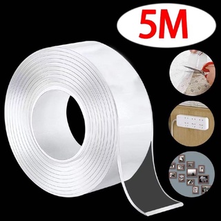 1M/3M/5M Tape Double Sided Tape Transparent NoTrace Reusable Waterproof Adhesive Tape Cleanable Home gekkotape