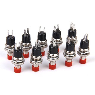 Mini Momentary Push Button Switch for Model Railway Hobby 7mm Pack of 10 Red (1)