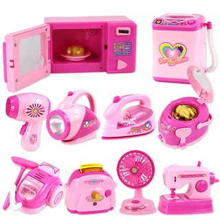 Mini Size Household Appliances Kitchen Toys Children Pretend Play Kitchen Accessories Toy Toaster Co