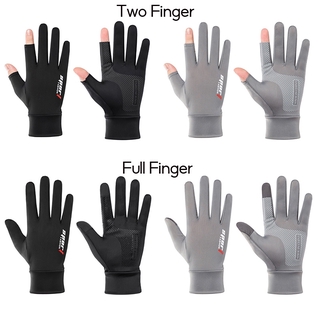 1 Pair Motorcycle Motor Gloves Racing Protective Gloves Breathable Ice Silk Non-Slip Thin Anti-UV Outdoor Sports Riding Gloves Touch Screen Gloves Protective Gloves