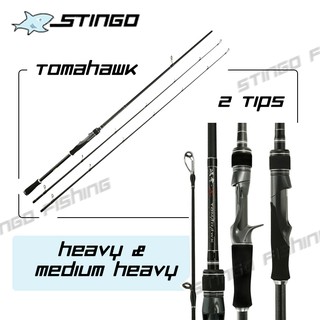 Stingo MH/H Double Tips Fishing Rod 1.83m-2.4m Carbon Fibre Spinning Casting Jigging Rod Fishing Gear