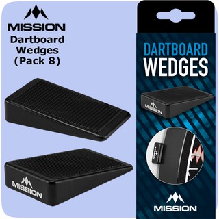 Mission Dartboard Wedges - Hold Your Dartboard Firm - Pack of 8