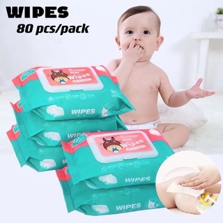 Organic Baby Wipes 80 pcs per pack (Non-Alcohol-wet wipes)
