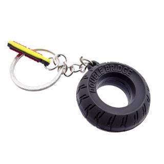 Key Ring Car Tyre Keychain Motorcycle Assistant Decoration Tire Keyring Key Ring Keyfob Rubber Auto Car Interior Decoration