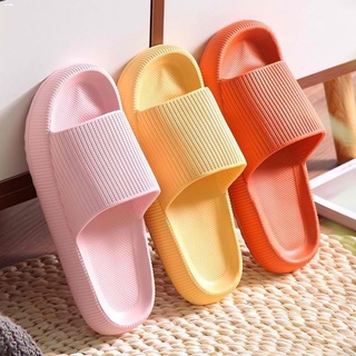 Boots❈[AMF] Japanese Muffin Thick Bottom Increased House Slippers Bathroom Slipper