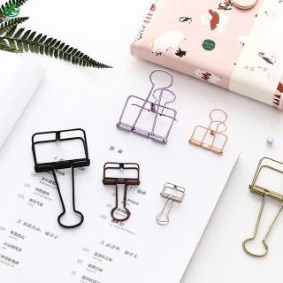 ✎ 1pc Metal Clip Cute Binder Clips Album Paper Clips Stationary Office (1)