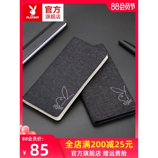 Clutches Playboy Men's Wallet2021New Long Canvas Student Fashion Genuine Leather Made Korean Simple