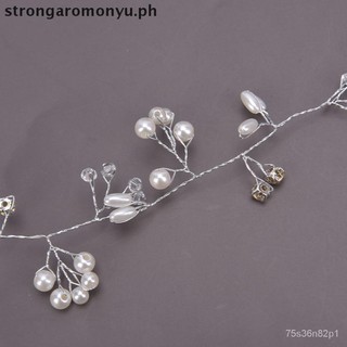 【strongaromonyu】 Pearl Wedding Hair Vine Bridal Accessories Headband Women Hair Jewelry [PH]