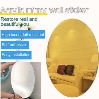 Acrylic Oval Rectangle Mirror Sticker Home Decoration Wall Sticker