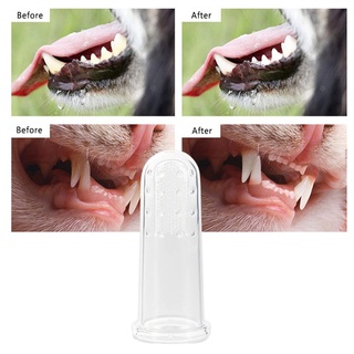 Pet finger toothbrush super soft tooth care tool dog cat cleaning silicone pet supplies tool (5)