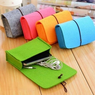 Multi-function Felt Notebook Mobile Storage Bag Power Pack Mouse Cable Charger Storage Travel Bag
