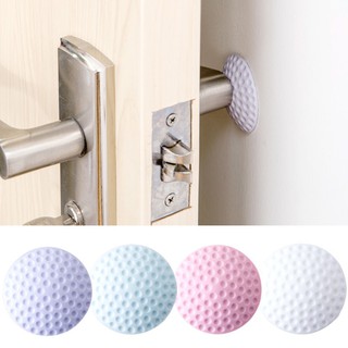 2Pcs Round Wall Protector Self Adhesive Door Handle Bumper Guard Stopper Rubber