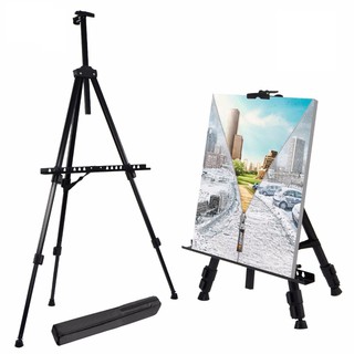 Adjustable Easel Aluminum Painting/Display Stand with Carry Pouch 51*51*160cm