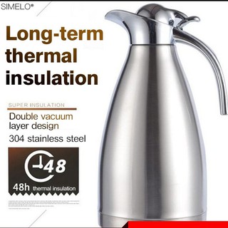 2L European 304 stainless steel insulation pot Thermal insulation kettle