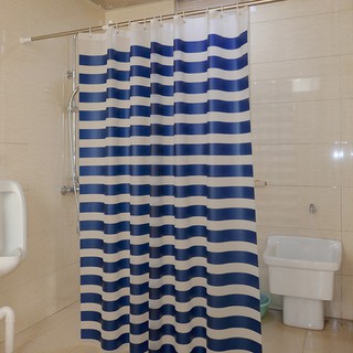 PEVA Cross Stripe Bathroom Shower Curtain Waterproof and MildewpFine globaltop