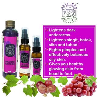 Grapeseed Oil - Pure, Organic and Coldpressed by Zivine Organics