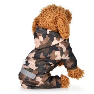 pet raincoat┇ↂDog Raincoat Puppy Rain Coat with Hood Reflective Waterproof Dog Clothes Soft Breatha