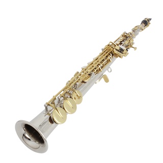 【Professional performance】SLADE Soprano Saxophone Bb Flat Woodwind Instrument Brass Straight Sax Wit