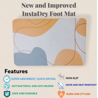 New And Improved Soft Diatomite NonSlip InstaDry Foot Mat
