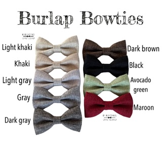 Burlap Bowtie for any occasions