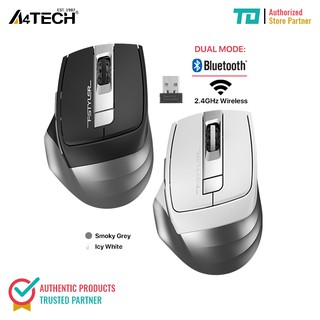 A4Tech Fstyler FB35 Bluetooth and 2.4G Wireless Mouse for Windows, MacOS, iOS and Android Devices