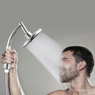 360° Rotating Shower Head High Pressure Round Turbo Shower Head Bathroom Hand Large Rainfall Water S
