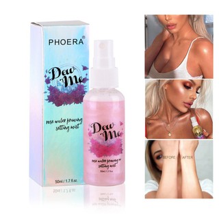 PHOERA✨ Makeup Hydrating Moisturizing Spray Shimmer Glowing Spray (2)
