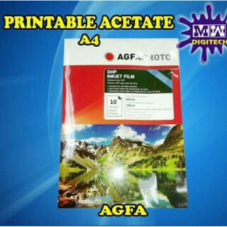 Agfa Printable Acetate 10pcs