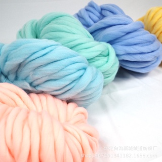 ✿☜250g Soft Knitting Chunky Wool Yarn Ball DIY Hat Scarf Thick Warm Wool Hand-knitted Wool Benang Ka