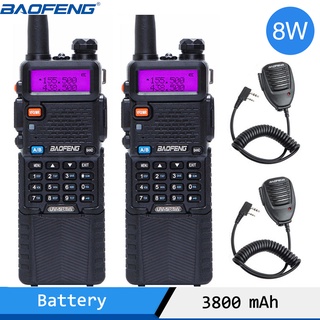 Baofeng UV-5R 8W 3800 Walkie Talkie Professional CB Radio Station Baofeng Transceiver VHF UHF Portab