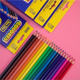 COD Oily Color Lead 12/24 Color Boxed Colored Pencils Children's Drawing Pens Student Pencil Set