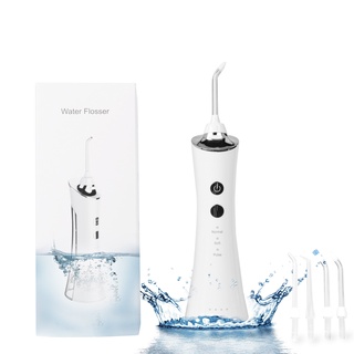 Electric Oral Irrigator Dental Water Flosser Jet Portable Home Use USB Rechargeable IPX7 Waterproof